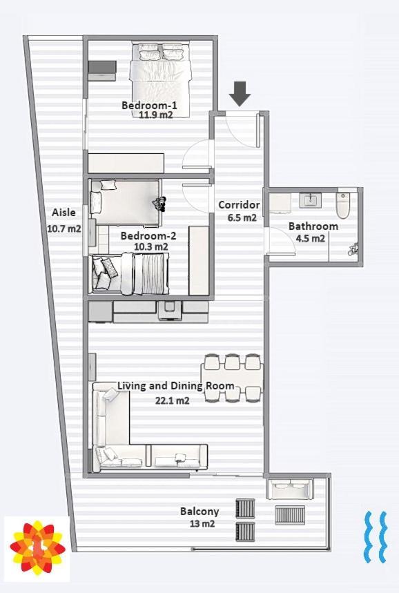 Sea And City View Apartment Sarandë Buitenkant foto